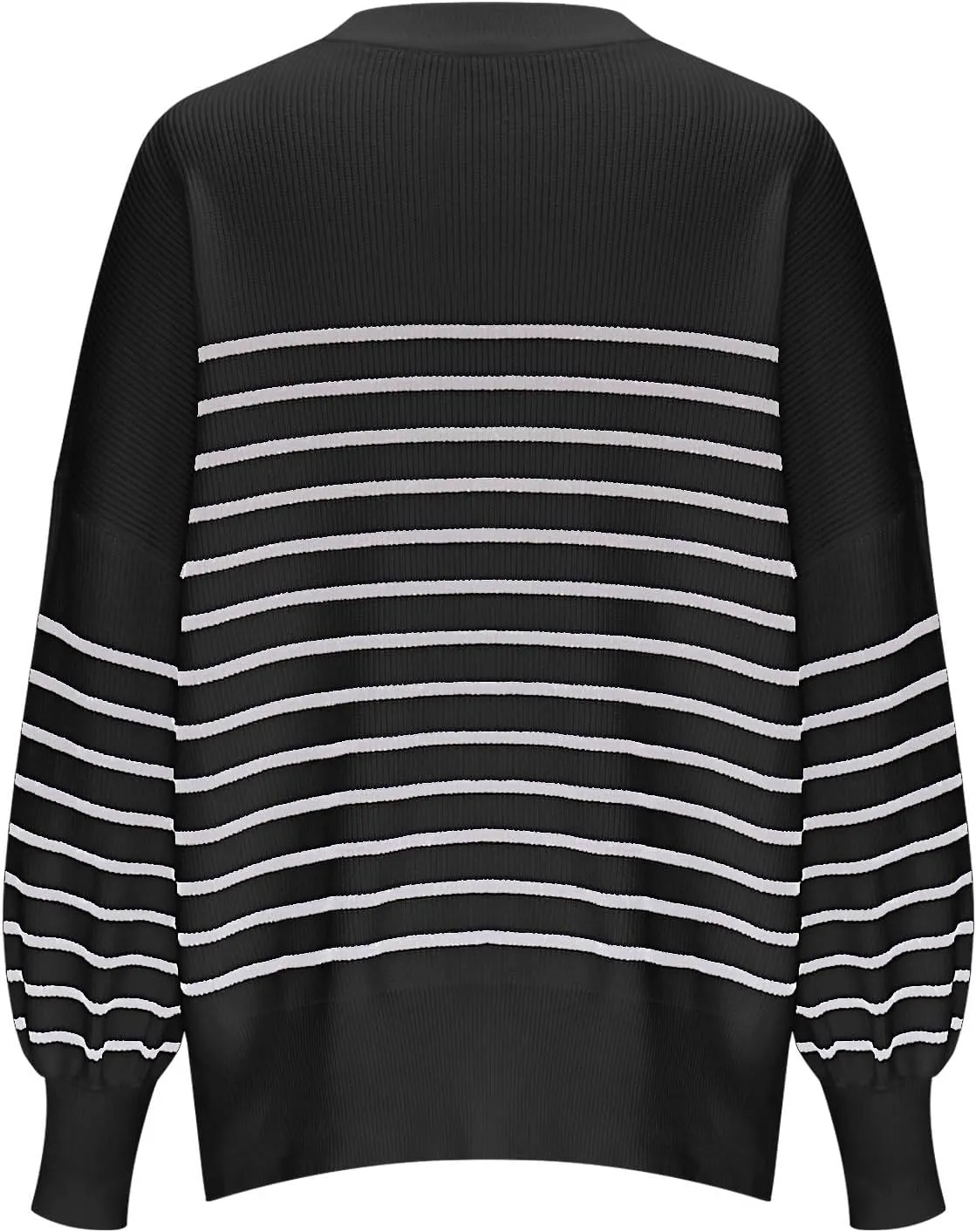 Womens Sweaters Fall 2024 Striped Oversized Sweater Turtleneck Pullover Fashion Outfit Winter Trendy Clothes