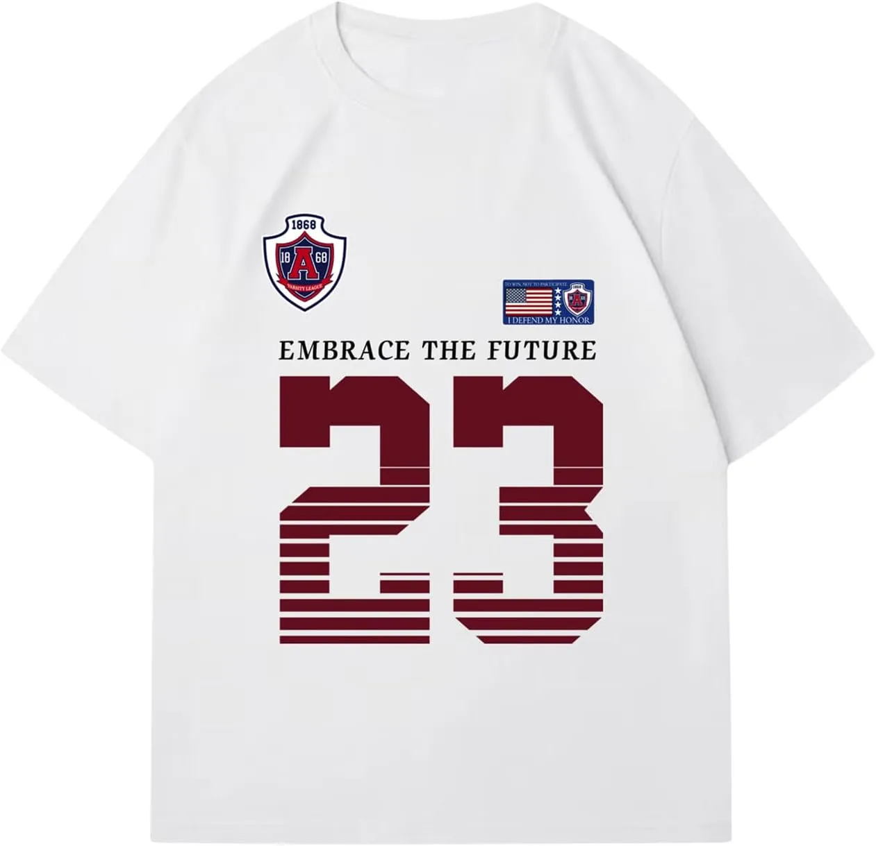 Women's Y2K Jersey Shirt Graphic Oversized Jersey Top Number Print Crewneck Short Sleeve Tee Tops