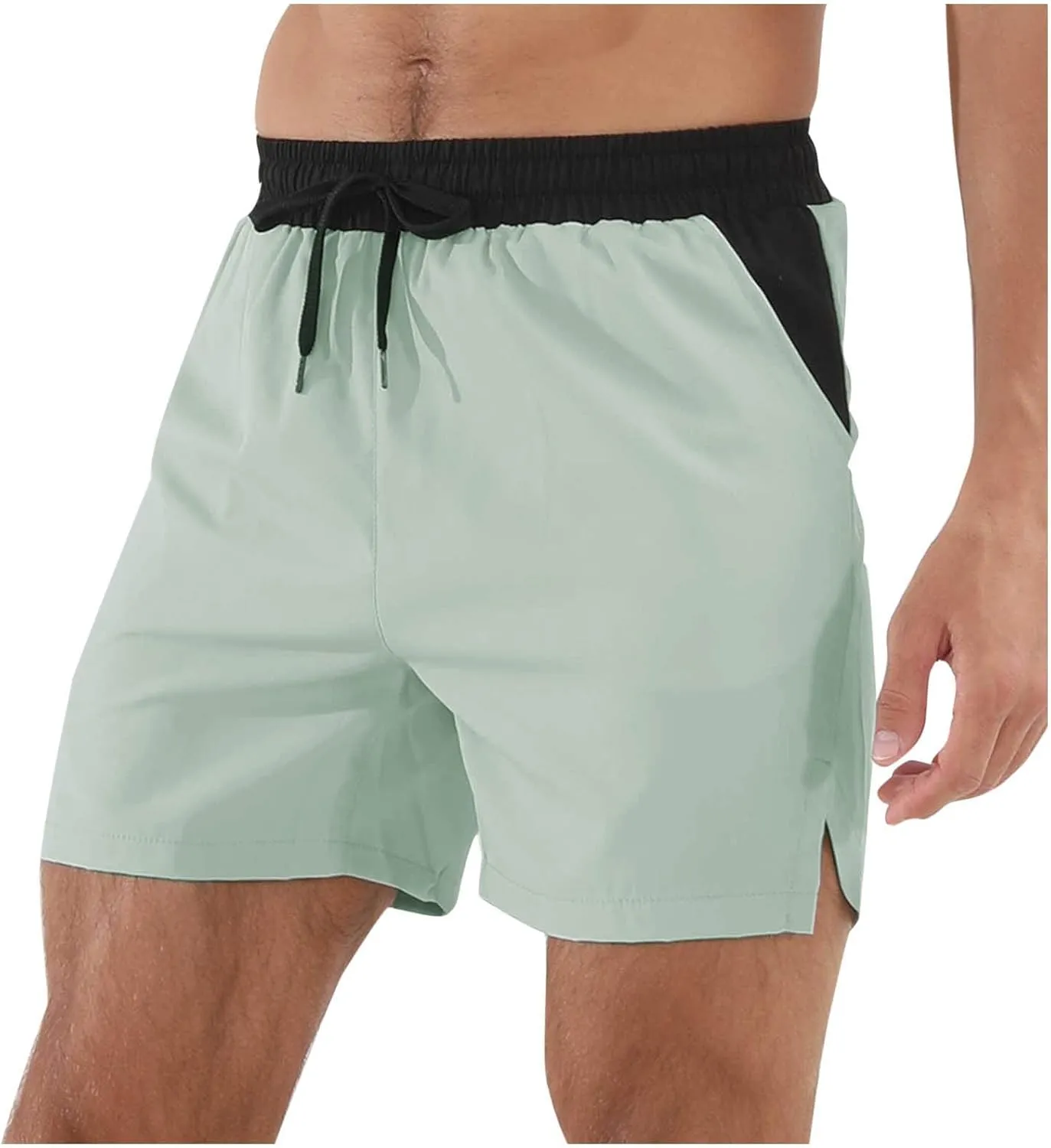 Xiaojmake Mens Gym Shorts Quick Dry Quick Dry 5" Workout Shorts Lightweight Sports Running Basketball Shorts Swim Trunks