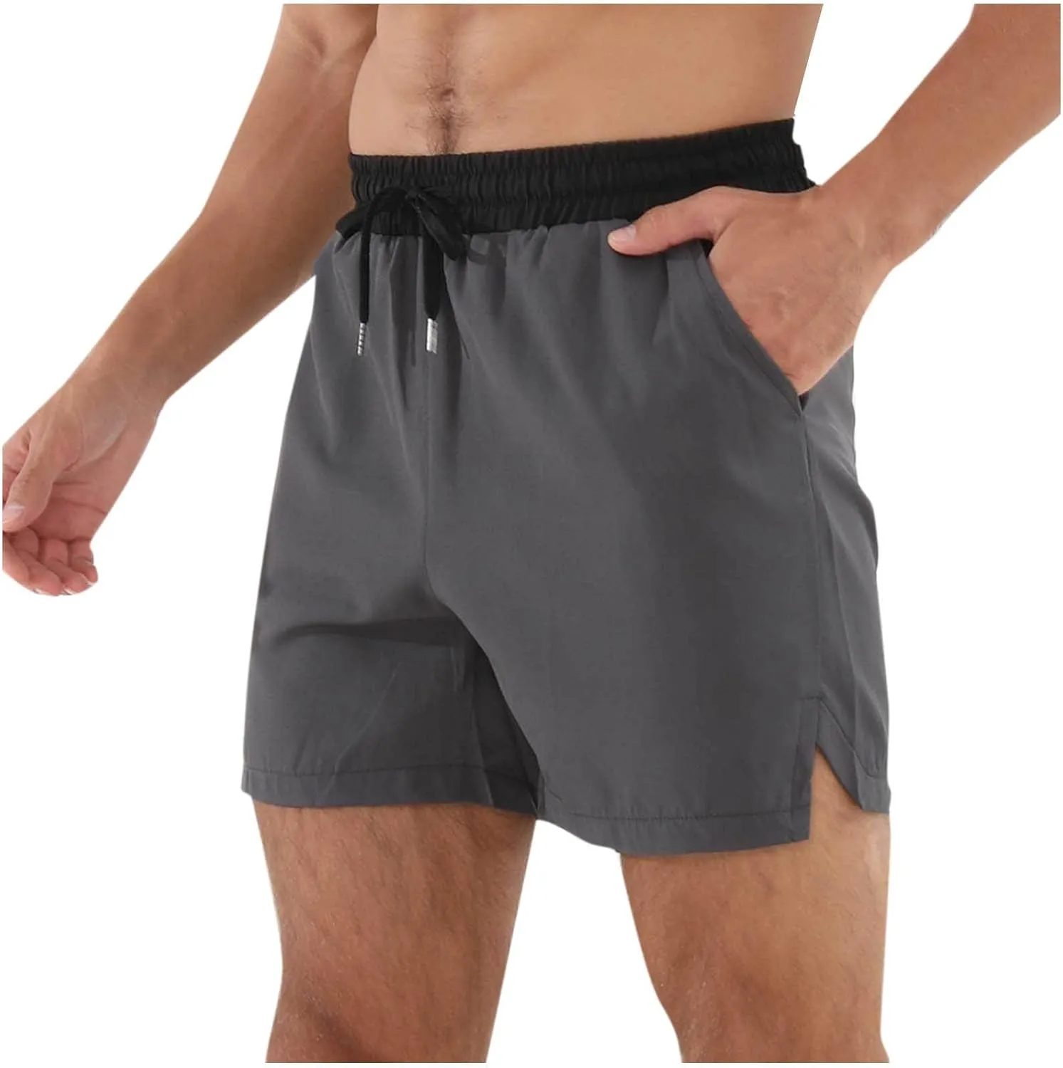 Xiaojmake Mens Gym Shorts Quick Dry Quick Dry 5" Workout Shorts Lightweight Sports Running Basketball Shorts Swim Trunks