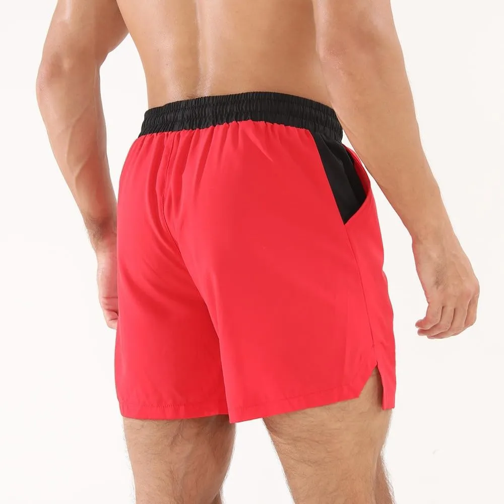 Xiaojmake Mens Gym Shorts Quick Dry Quick Dry 5" Workout Shorts Lightweight Sports Running Basketball Shorts Swim Trunks