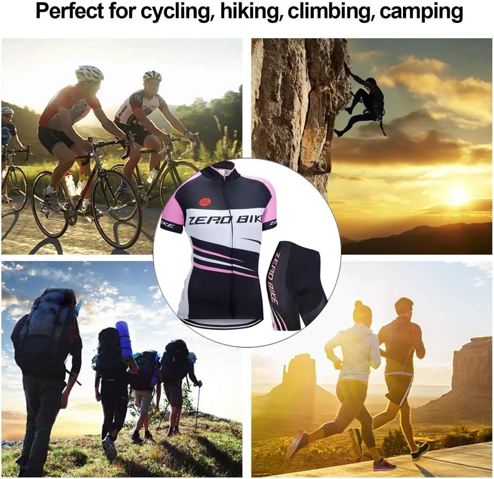 ZEROBIKE® Women's Short Sleeve Cycling Jersey Jacket Cycling Shirt Quick Dry Breathable Mountain Clothing Bike Top